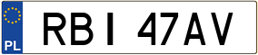 Truck License Plate